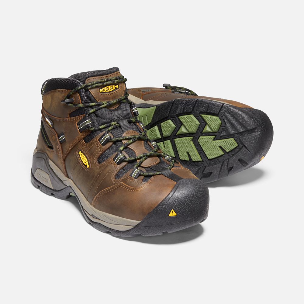 Botte de Travail Keen Homme Marron | Detroit Xt Waterproof (Steel Toe) | RYLCH-2049